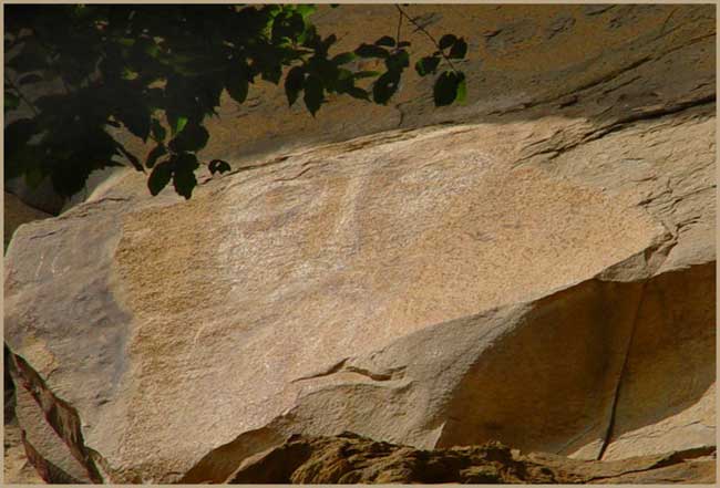 Наскальный образ Христа Спасителя