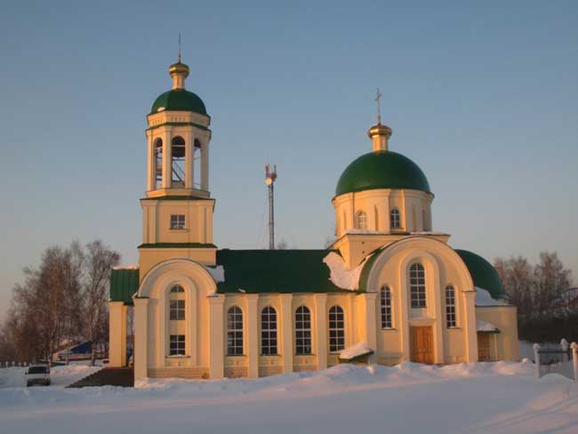 Храм Иоанна Кронштадтского в с. Ува