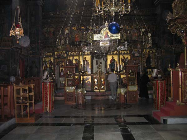 Лавра Саввы Освященного. В Благовещенском соборе.  Лавра Саввы Освященного. В Благовещенском соборе.